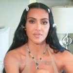 Kim’s crystal necklace on The Kardashians