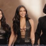 Kim’s opening scene dress on The Kardashians