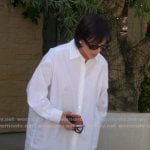Kris’s black cats eye sunglasses on The Kardashians Kris’s black cats eye sunglasses on The Kardashians