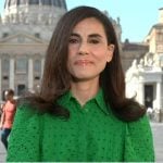 Lama Hasan's green eyelet blouse on Good Morning America