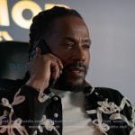 Lewis's black embroidered jacket on Reasonable Doubt