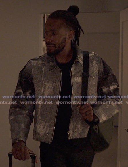 Lewis's gray denim jacket on Reasonable Doubt