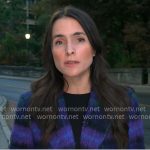 Lilia Luciano’s plaid coat on CBS Mornings Lilia Luciano’s plaid coat on CBS Mornings