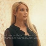Madison's sheer black ruffled dress on American Horror Story Madison's sheer black ruffled dress on American Horror Story