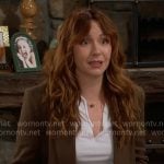 Mariah's olive green blazer on The Young and the Restless Mariah's olive green blazer on The Young and the Restless