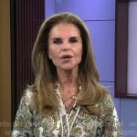 Maria's paisley print belted dress on Today Maria's paisley print belted dress on Today