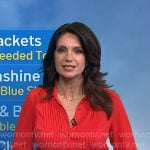 Maria's red pleated shirtdress on Today Maria's red pleated shirtdress on Today