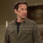 Matt’s green shirt jacket on The Young and the Restless
