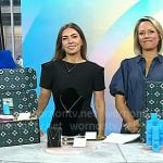 Melissa’s black short sleeve mini dress on Today