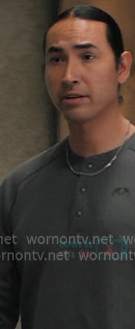 Miles’s grey henley shirt on Marshals