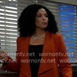 Monet’s red jacket on General Hospital Monet’s red jacket on General Hospital
