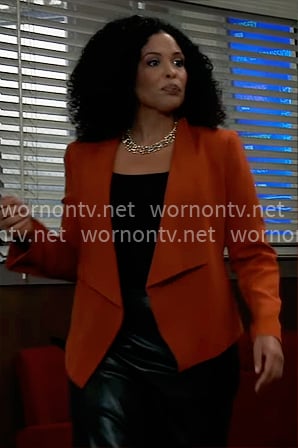 Monet’s red jacket on General Hospital Monet’s red jacket on General Hospital