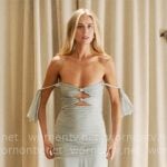 Morgan's mint off-shoulder dress with cutouts on Nobody Wants This Morgan's mint off-shoulder dress with cutouts on Nobody Wants This