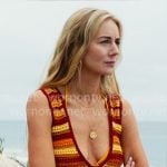 Morgan's orange striped knit dress on Nobody Wants This