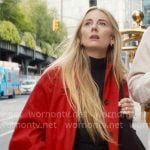Morgan's red trench coat on Nobody Wants This Morgan's red trench coat on Nobody Wants This