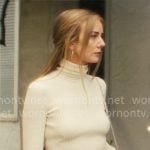 Morgan's white turtleneck sweater dress on Nobody Wants This