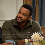 Nate's green sweater on The Young and the Restless