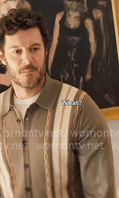 Noah's brown embroidered shirt on Nobody Wants This