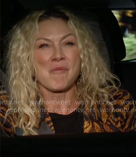 Patty’s tiger stripe jacket on The Young and the Restless Patty’s tiger stripe jacket on The Young and the Restless