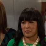 Paulina's green gathered sheath dress on Days of our Lives Paulina's green gathered sheath dress on Days of our Lives