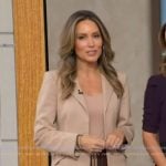 Rhiannon's beige blazer and skirt on Good Morning America Rhiannon's beige blazer and skirt on Good Morning America