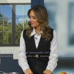 Rhiannon’s mixed media layered blouse on Good Morning America Rhiannon’s mixed media layered blouse on Good Morning America