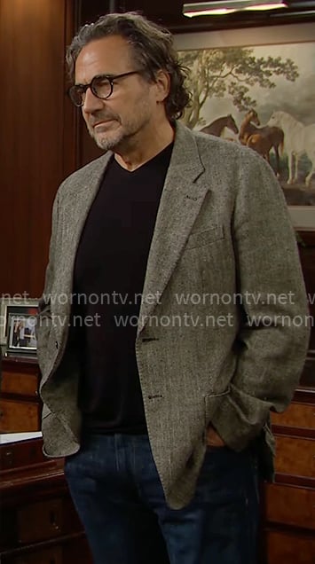 Ridge’s taupe jacket on The Bold and the Beautiful Ridge’s taupe jacket on The Bold and the Beautiful