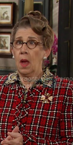 Rita's red tweed jacket on Days of our Lives