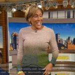Robin’s ribbed ombre sweater on Good Morning America
