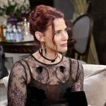 Sally’s black lace dress on The Young and the Restless Sally’s black lace dress on The Young and the Restless