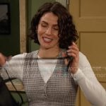 Sarah’s grey check vest on Days of our Lives Sarah’s grey check vest on Days of our Lives