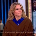 Sara's brown layered sweater on The View