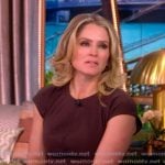 Sara's brown ruched front dress on The View Sara's brown ruched front dress on The View