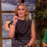 Sara’s printed asymmetric top on The View Sara’s printed asymmetric top on The View
