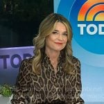 Savannah's beige leopard print shirt on Today Savannah's beige leopard print shirt on Today