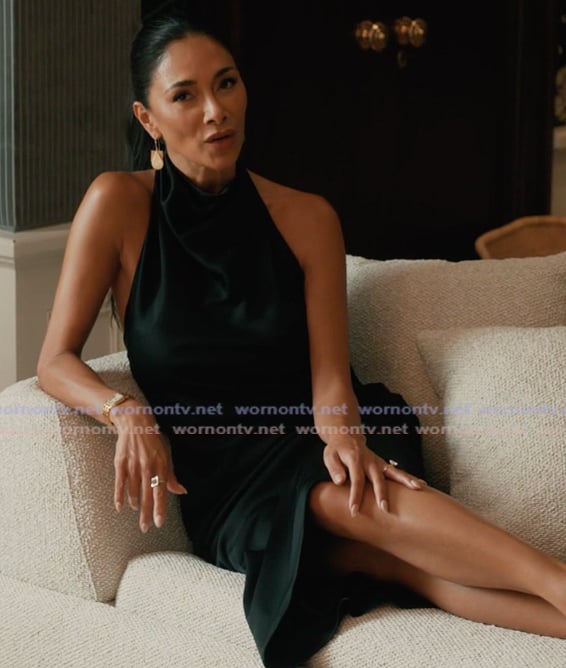 Serena’s black halter dress on Elsbeth