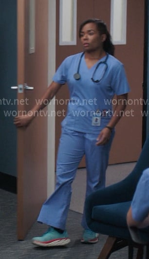 Simone's blue sneakers on Greys Anatomy