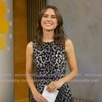 Sophie's gray leopard print dress on Good Morning America Sophie's gray leopard print dress on Good Morning America