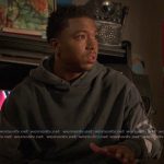 Spenser’s gray hoodie on Reasonable Doubt