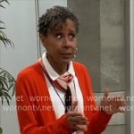 Stella’s red cardigan on General Hospital Stella’s red cardigan on General Hospital