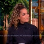 Sunny’s black belted jacket and pants on The View Sunny’s black belted jacket and pants on The View