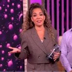 Sunny's brown layered blazer and pants on The View Sunny's brown layered blazer and pants on The View