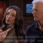 Sydney’s snake print cross front dress on Days of our Lives Sydney’s snake print cross front dress on Days of our Lives