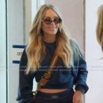 Tamra’s navy cropped sweat set on The Real Housewives of Orange County