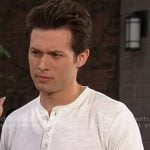 Tate’s white henley shirt on Days of our Lives