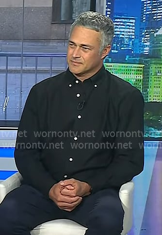 Taylor Kinney’s black button down shirt on Today