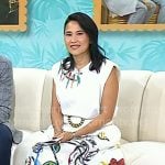 Vicky's bird print tee and floral skirt on Today Vicky's bird print tee and floral skirt on Today