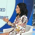 Vicky's floral print blazer and shorts on Today Vicky's floral print blazer and shorts on Today