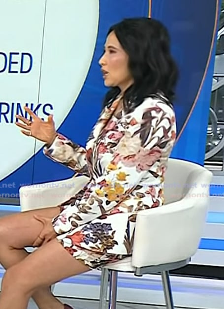 Vicky’s floral print blazer and shorts on Today Vicky’s floral print blazer and shorts on Today