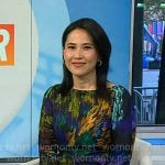 Vicky’s multicolor abstract print dress on Today